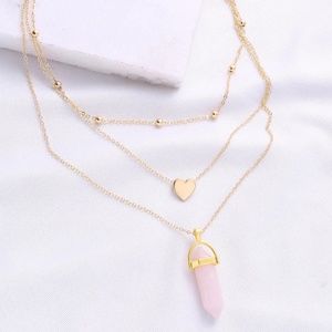Heart Pendant Layered Necklace